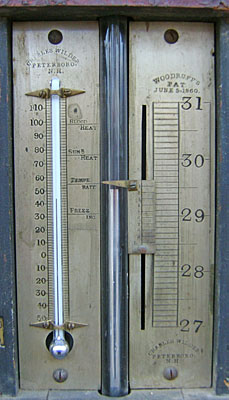 Barometer by Charles Wilder of Peterborough, NH