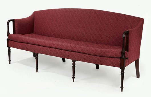 A Fine Sheraton Sofa, Boston, Massachusetts, circa 1800-1810